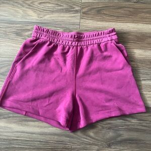 lululemon athletica Magenta Elastic-Waist Athletic Shorts